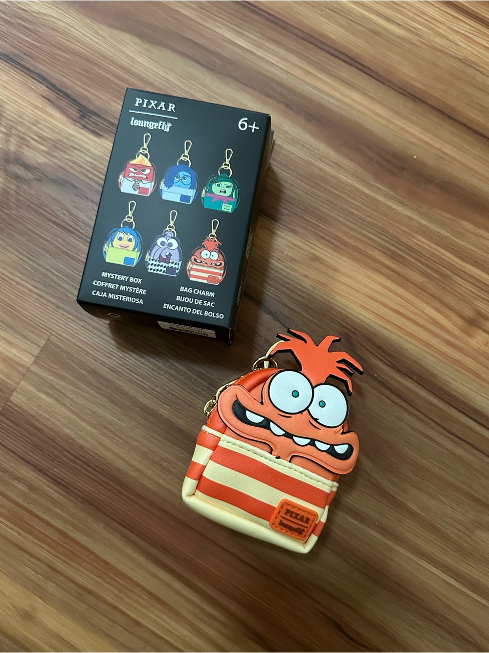 NWT Disney Pixar Loungefly Inside Out anxiety cosplay Bag Charm